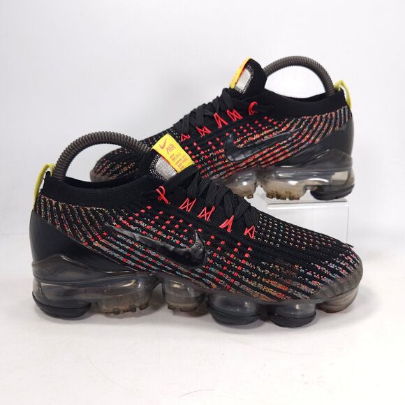 Nike Air Vapormax Flyknit 3 Athletic Running Shoe Womens Size 7 AJ6910-009 Black - Picture 6 of 10